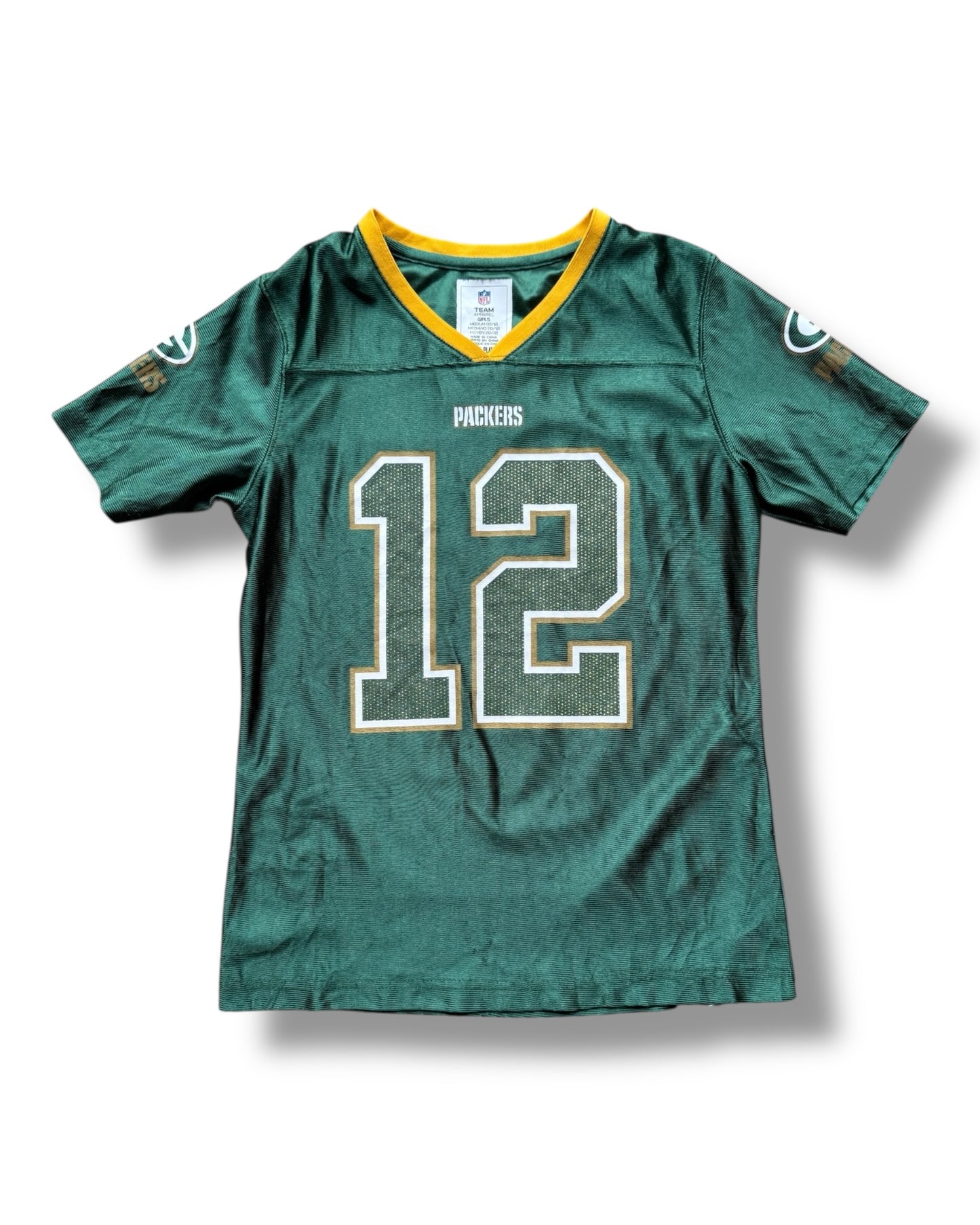 NFL Green Bay Packers #12 'Rodgers' kids football jersey