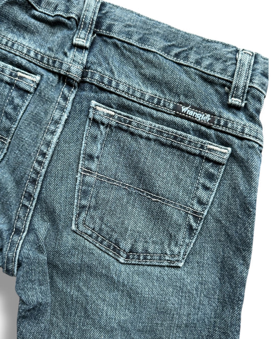 Wrangler vintage straight leg dark wash kids jeans
