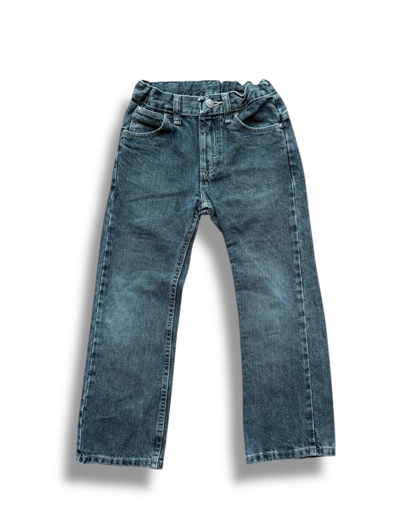 Wrangler vintage straight leg dark wash kids jeans