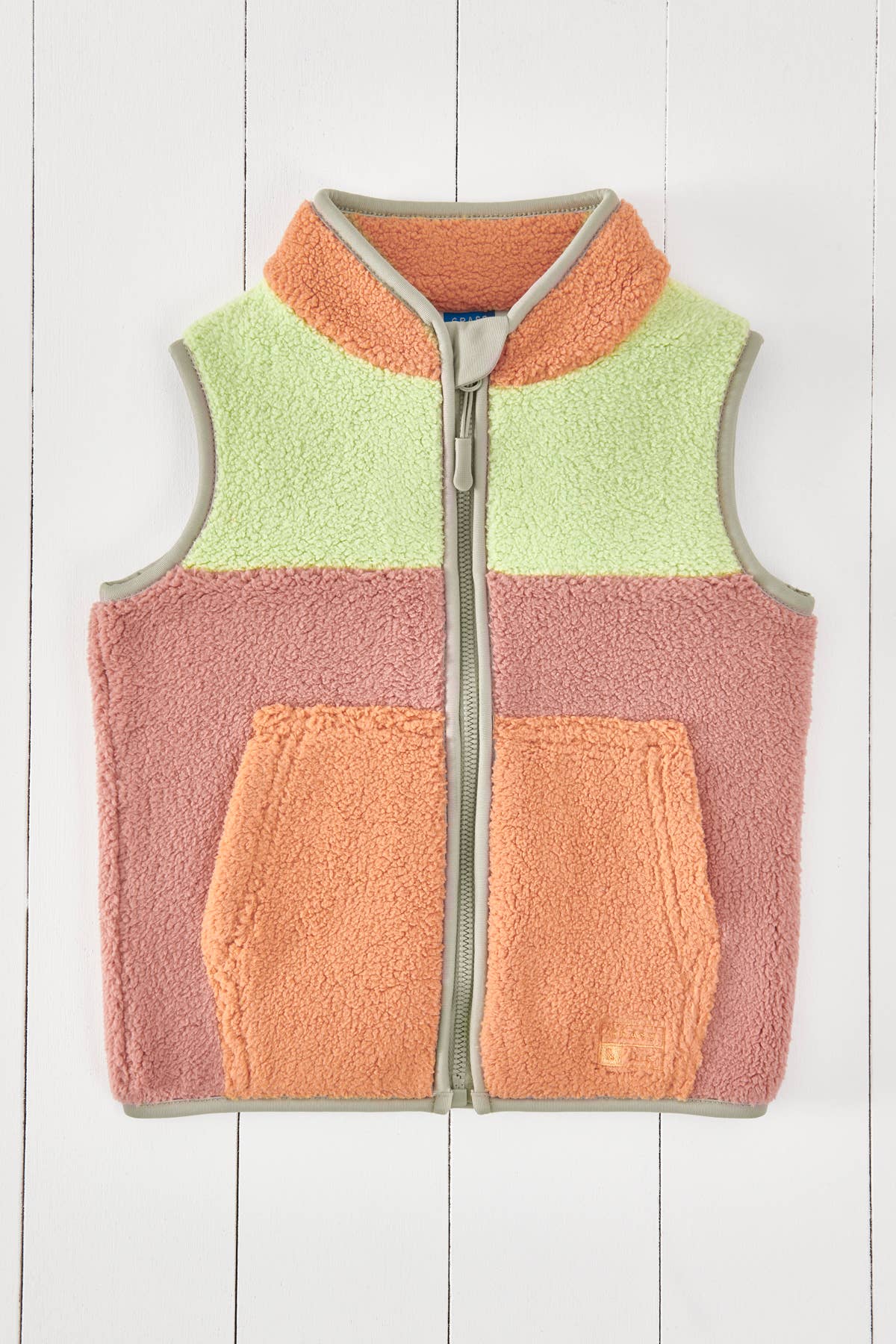 Aurora Pink Kids Borg Gilet