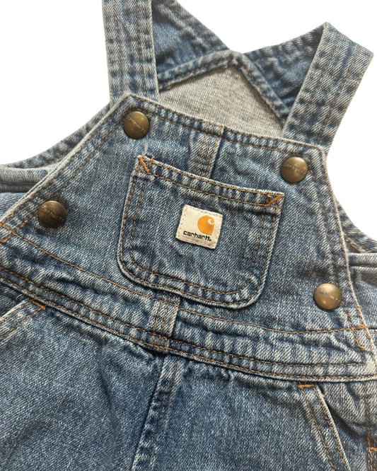 Carhartt denim baby dungarees (0-6mths)