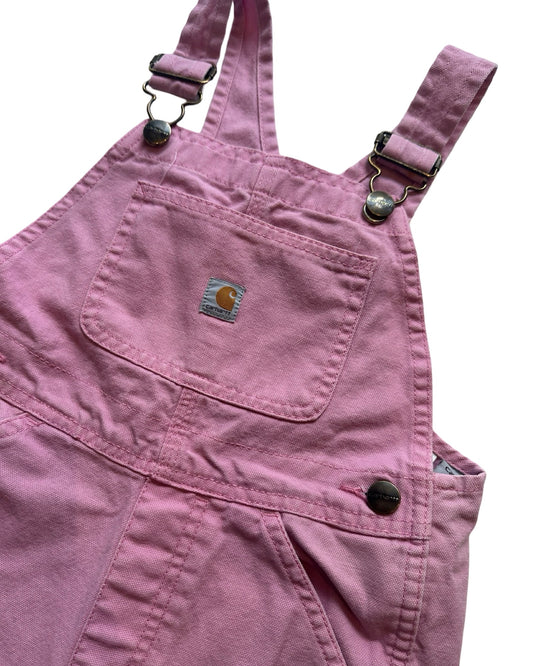 Carhartt pink carpenter overalls (4-5yrs)