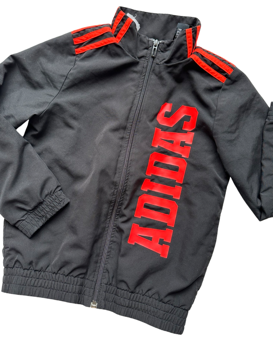 Vintage Adidas track jacket in black (7-8yrs)