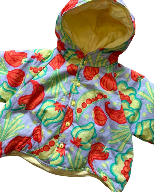 Vintage Amour de Morese vegetable print baby jacket (3-6mths)