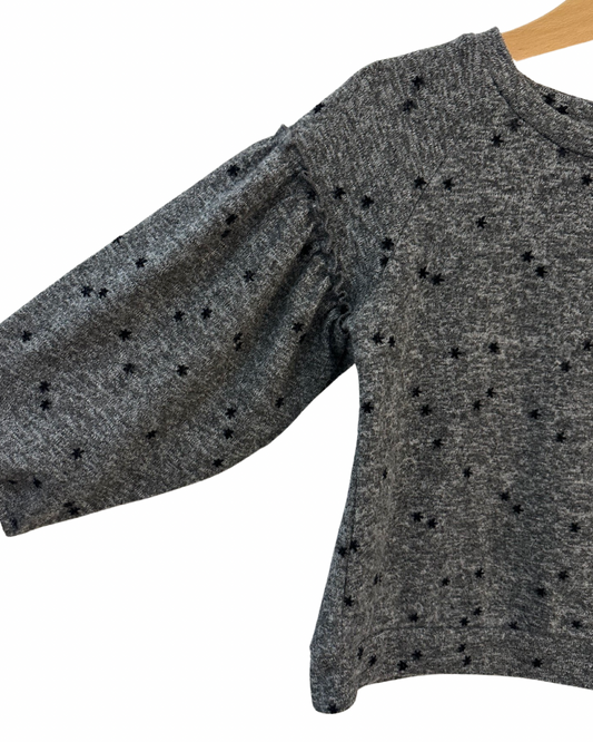 Zara kids grey star print jumper (3-4yrs)