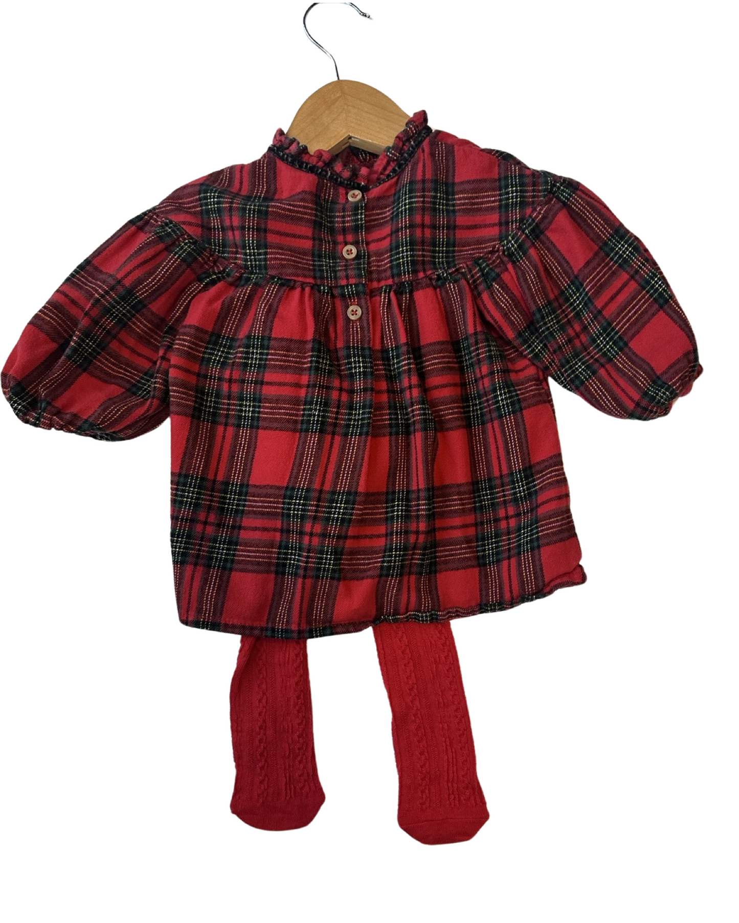 Next tartan dress (size 3-6mths)