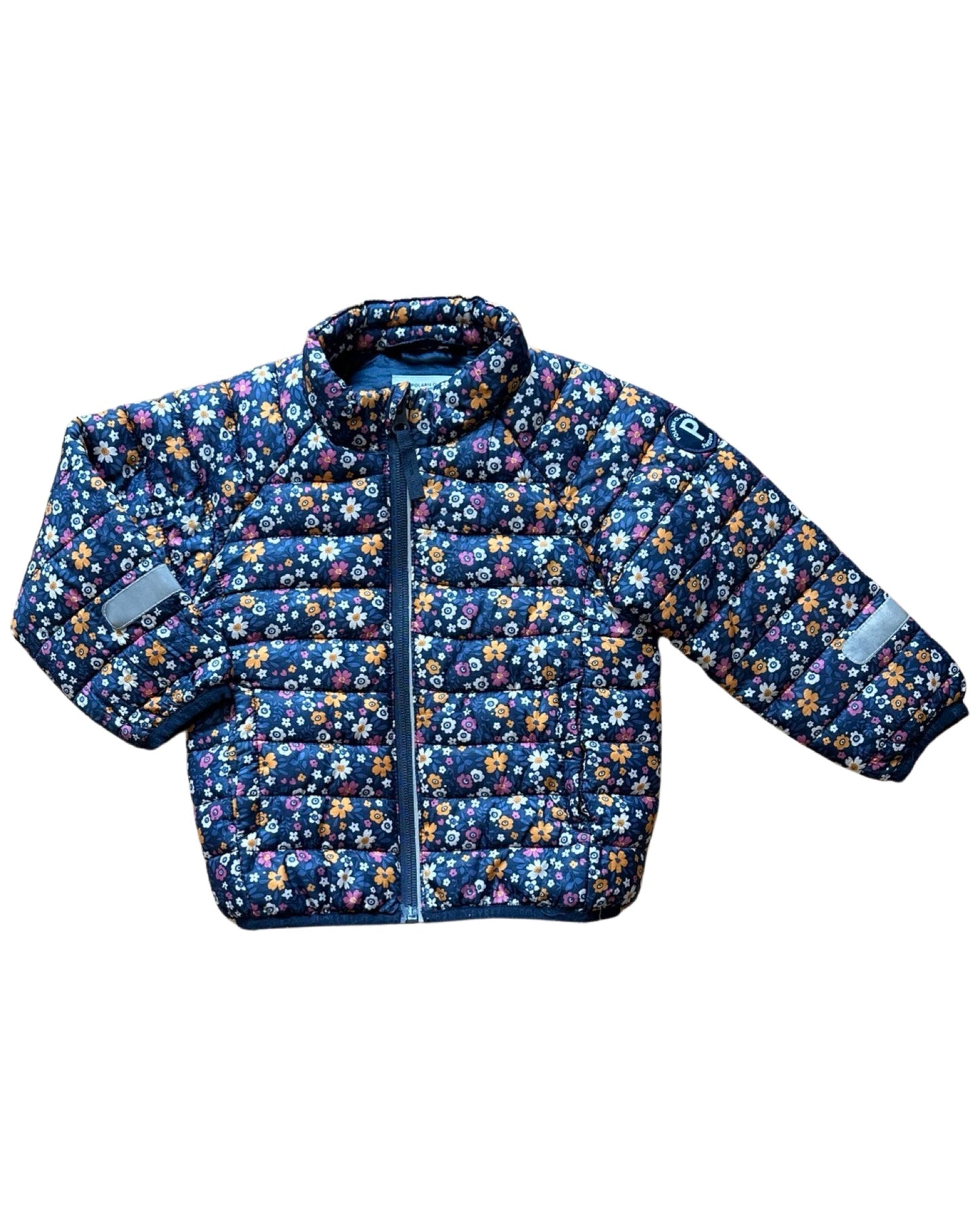 Polarn O.Pyret floral print puffer jacket (18-24mths)