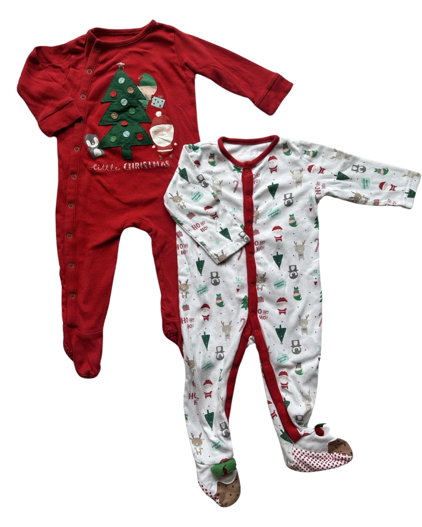 Mothercare christmas onesies x 2 (size 9-12mths)