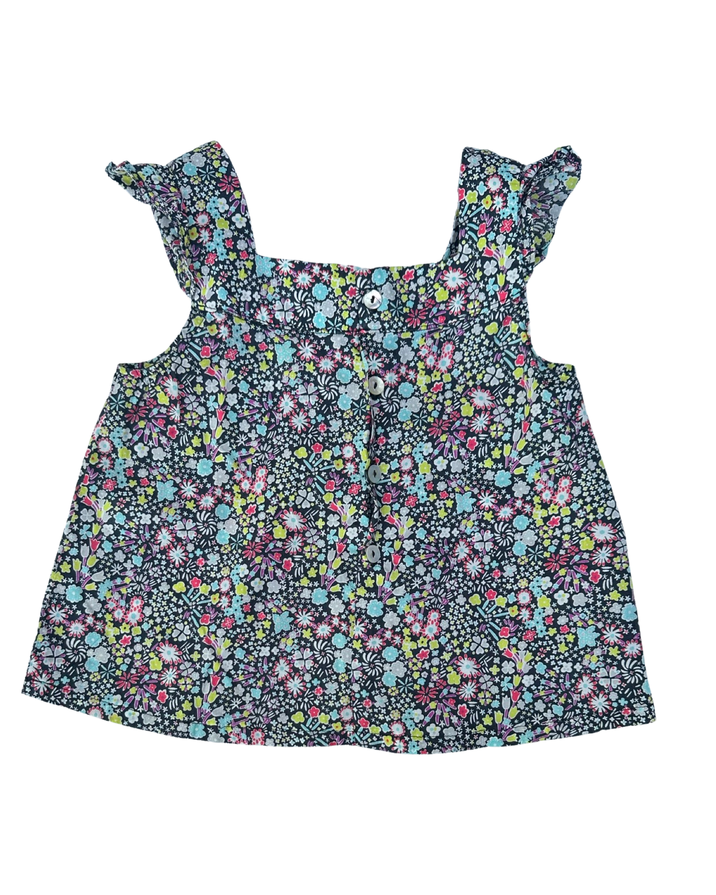 Happy Garden floral print blouse (size 3yrs)