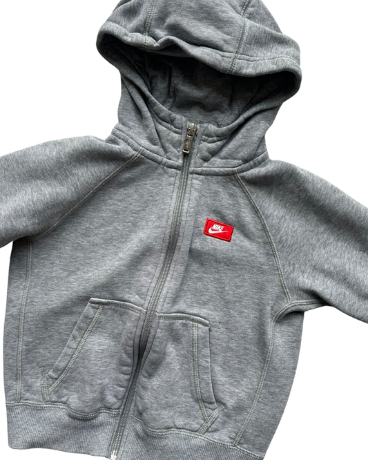 Nike grey jersey hoodie (4-5yrs)