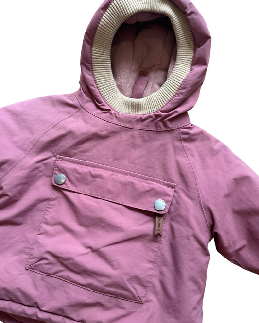 Mini A Ture copenhagen dusty pink baby anorak ( 9-12mths)