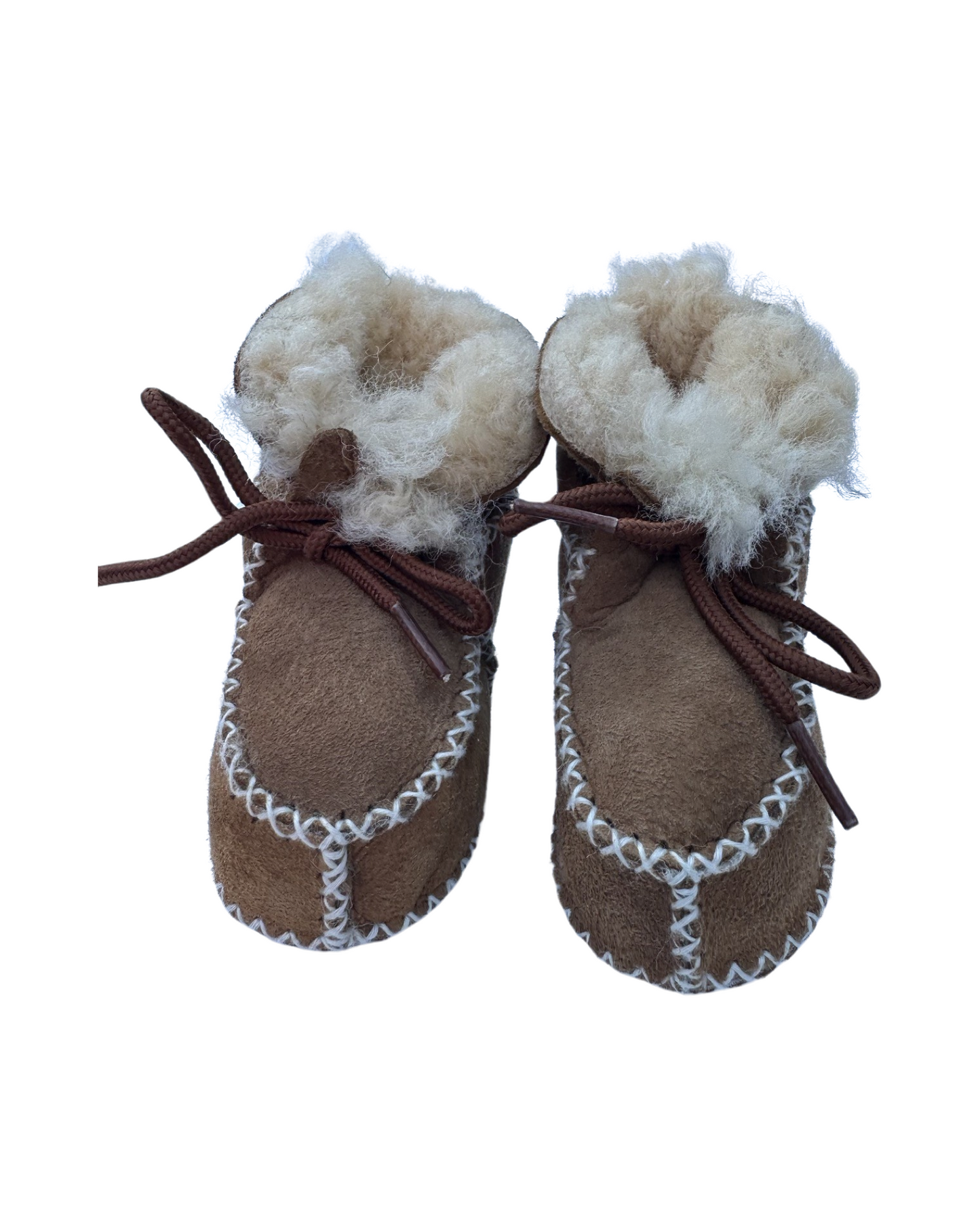 Sheepskin baby booties (size 0-6mths)