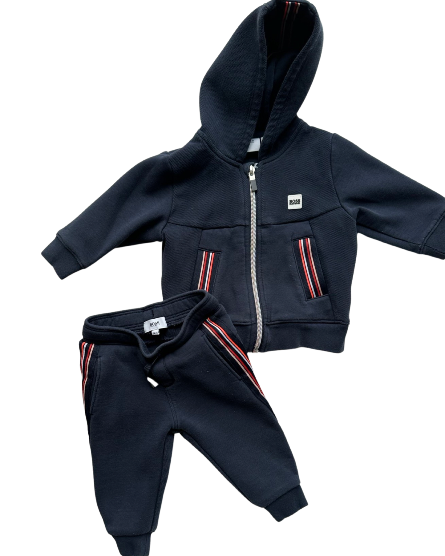 Hugo Boss navy cotton baby tracksuit (6-9mths)