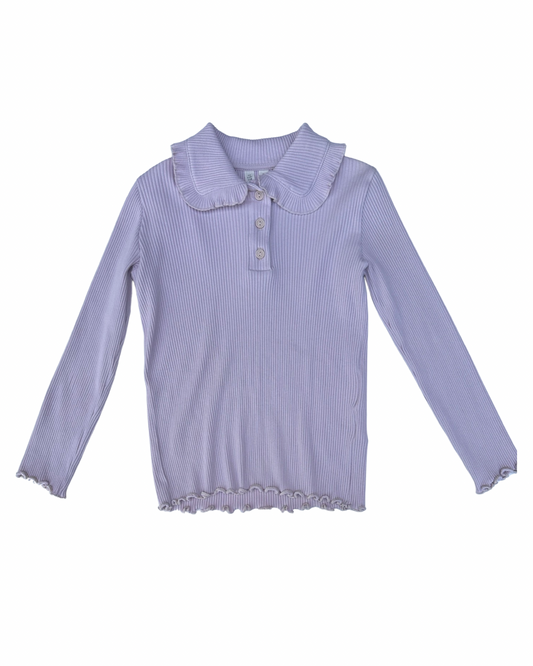 Arket pale pink ribbed long sleeve top (size 4-6yrs)