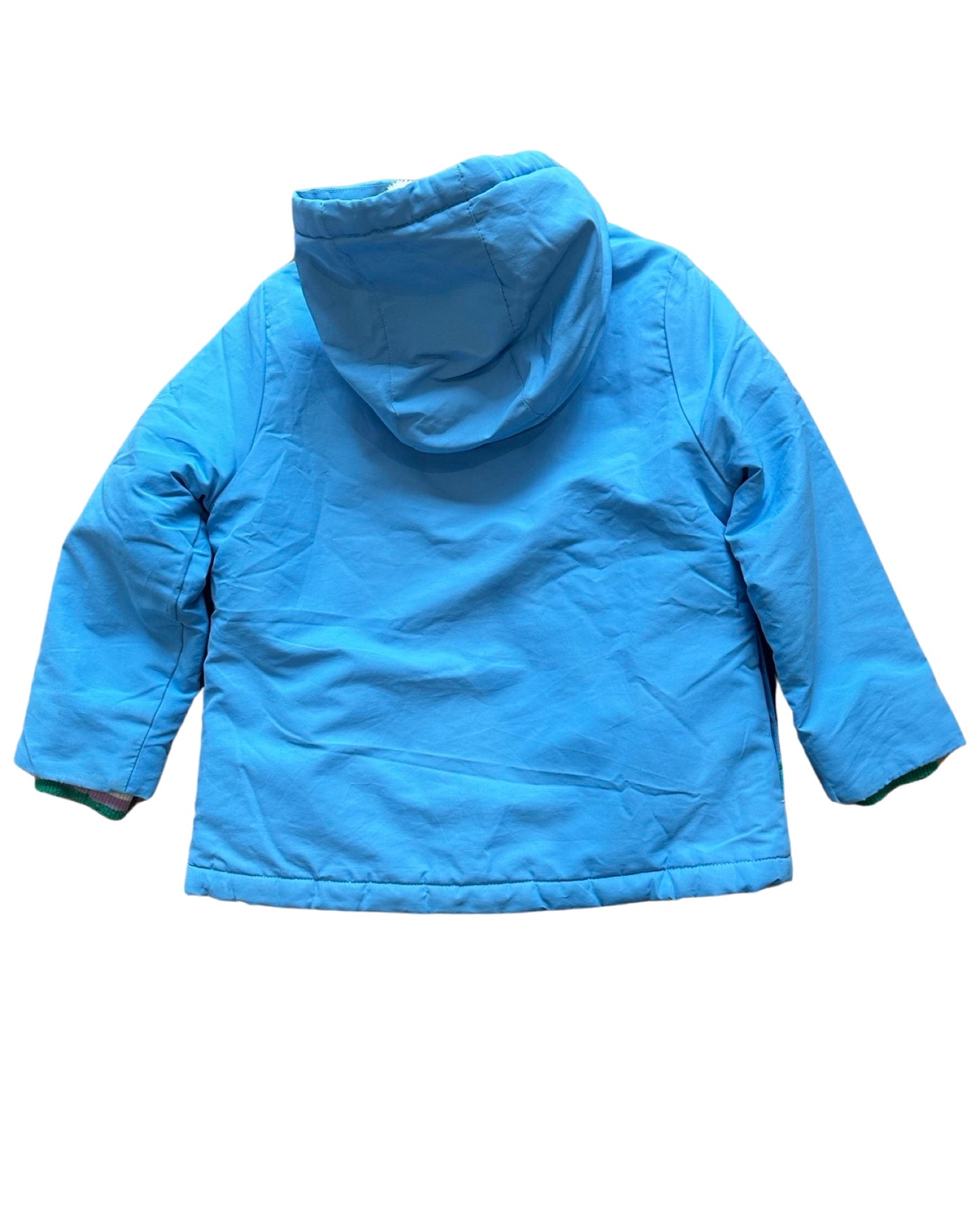 Boden kids rainbow light blue jacket (5-6yrs)