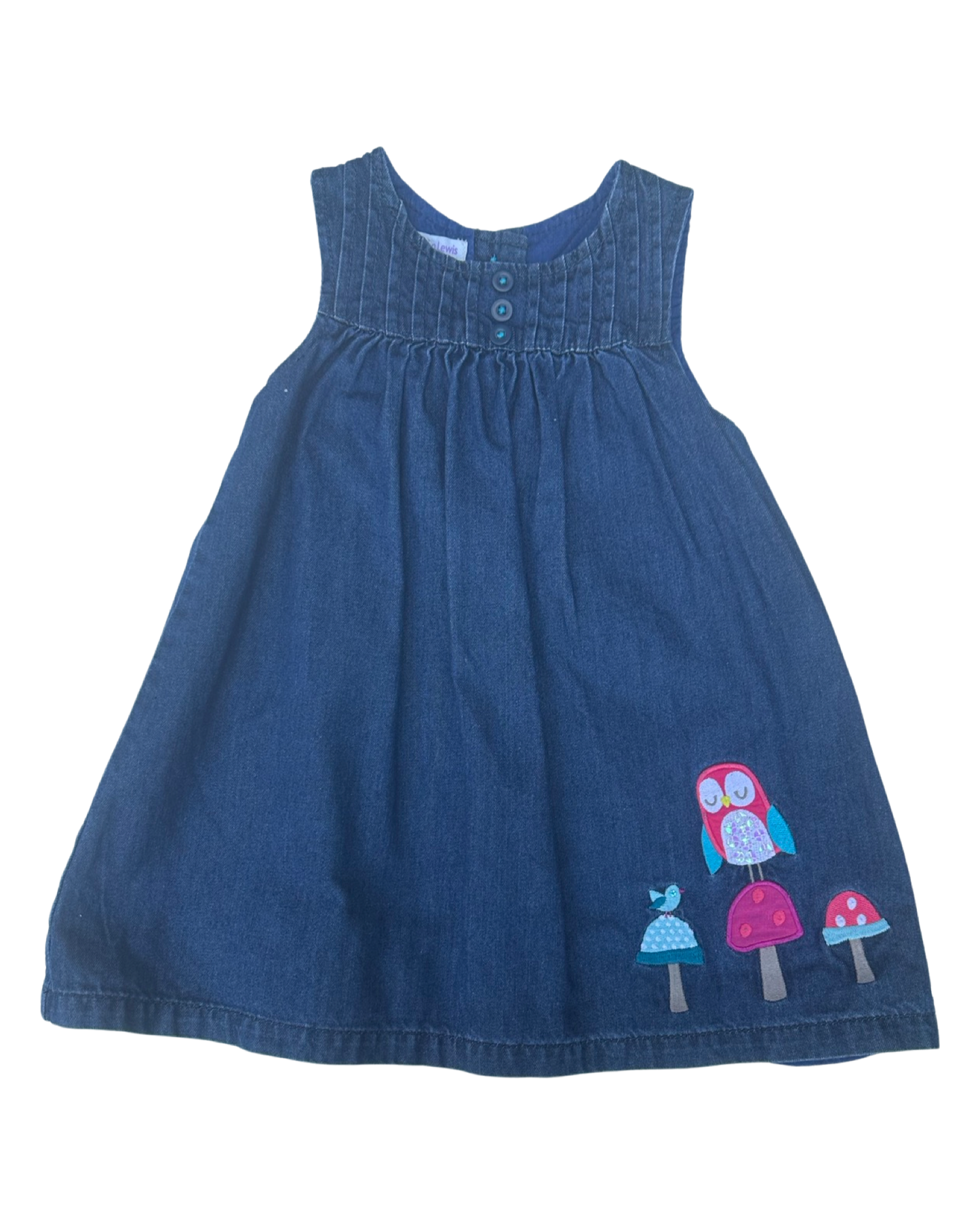 John Lewis denim dress (size 18-24mths)