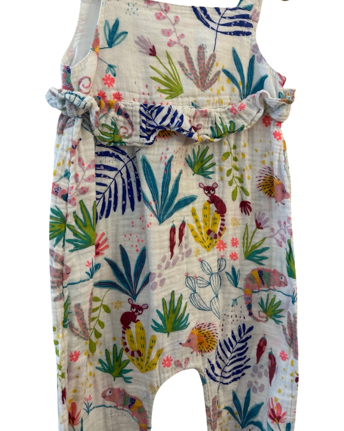 M&S tropical print jumpsuit (3-4yrs)