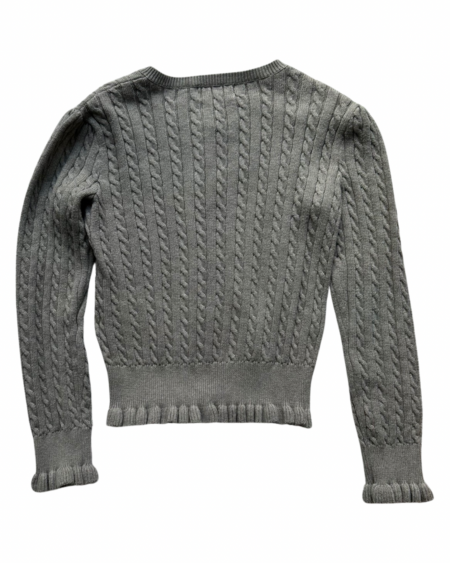 Ralph Lauren grey cable knit cardigan (5-6yrs)