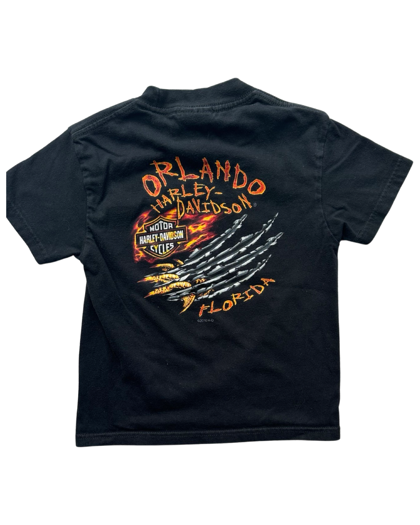Harley Davidson Orlando flames t shirt (3-4yrs)