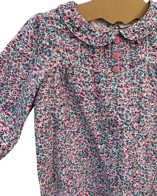 JoJo Maman Bebe ditzy floral print blouse (size 3-4yrs)