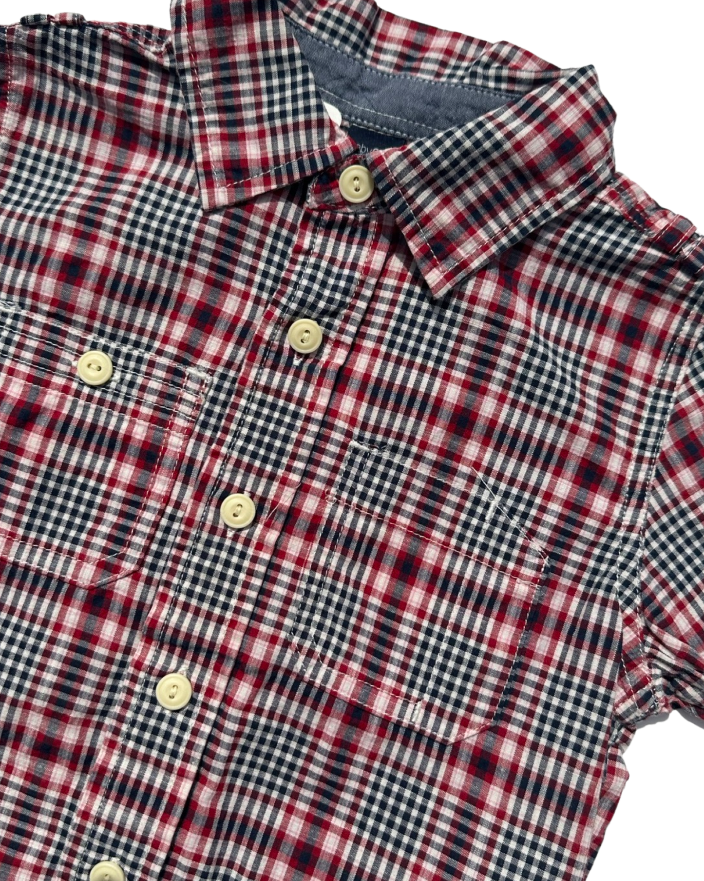 Baby Gap checked short sleeve shirt (size 12-18mths)