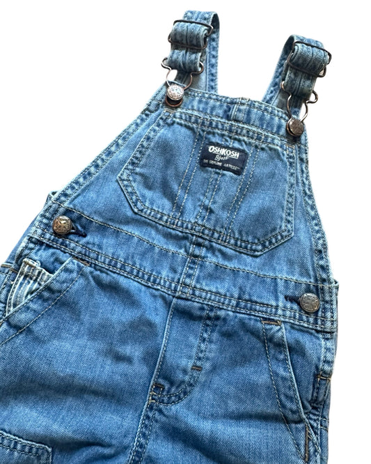 Vintage Osh Kosh mid wash overalls (12-18mths)