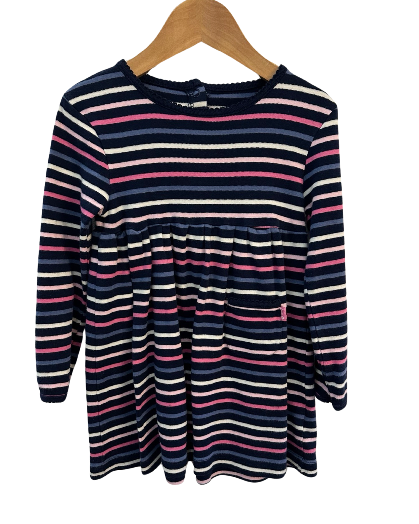 JoJo Maman Bebe jersey cotton striped dress (3-4yrs)