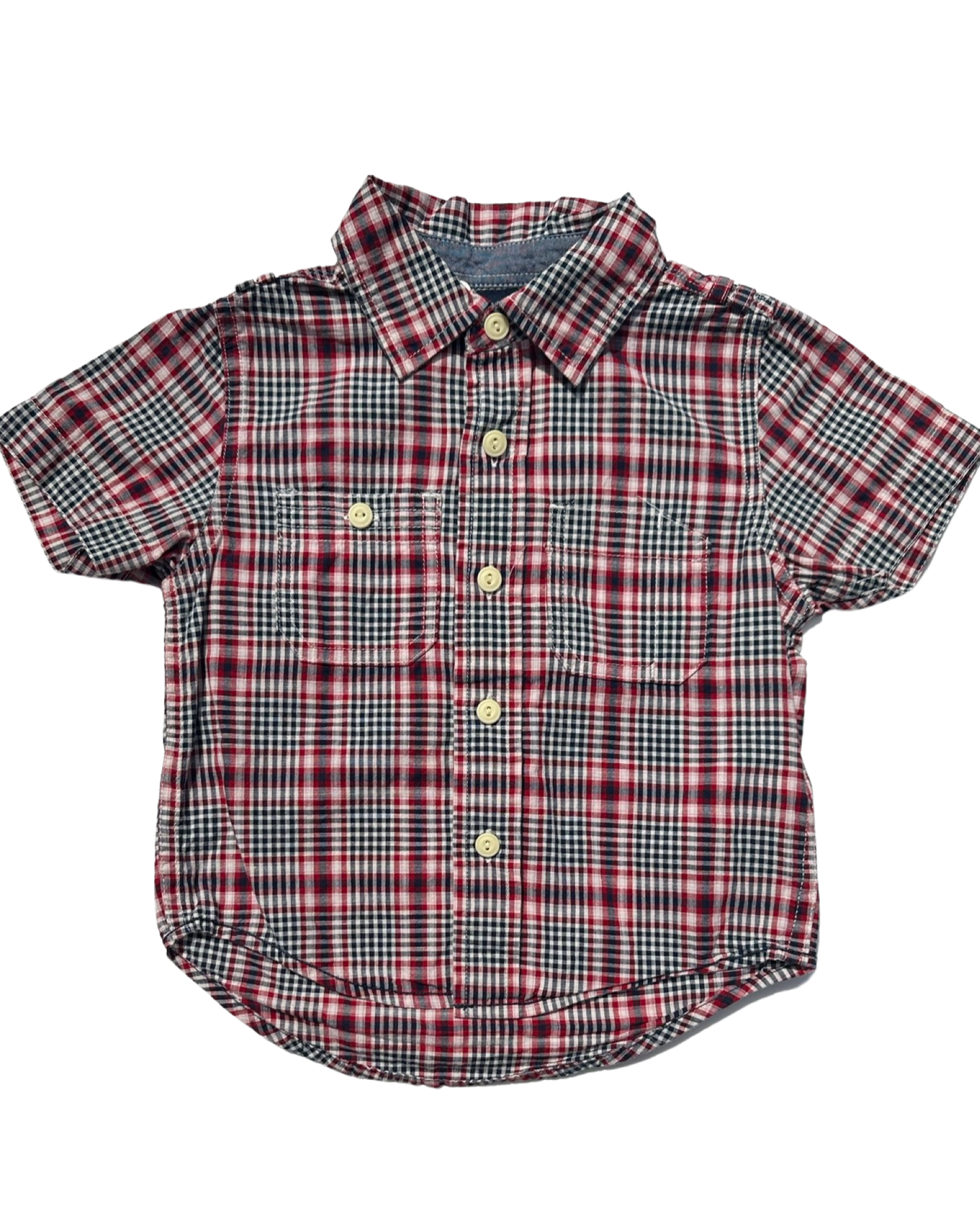 Baby Gap checked short sleeve shirt (size 12-18mths)