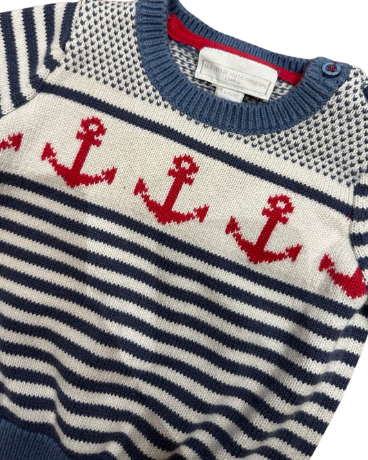 The Little White Company Anchor jumper (3-6mths)