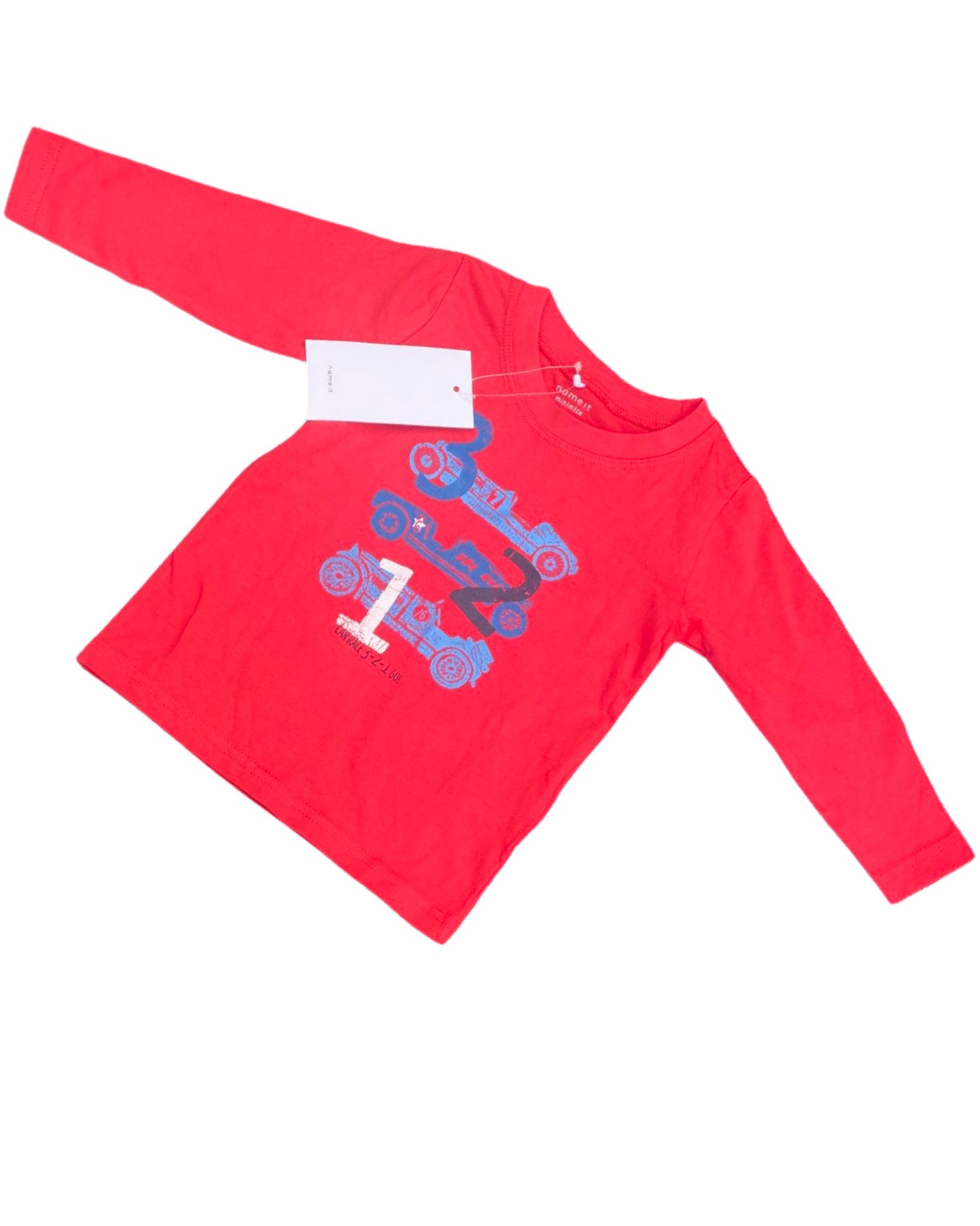 Name It car print long sleeve top (9-12mths)