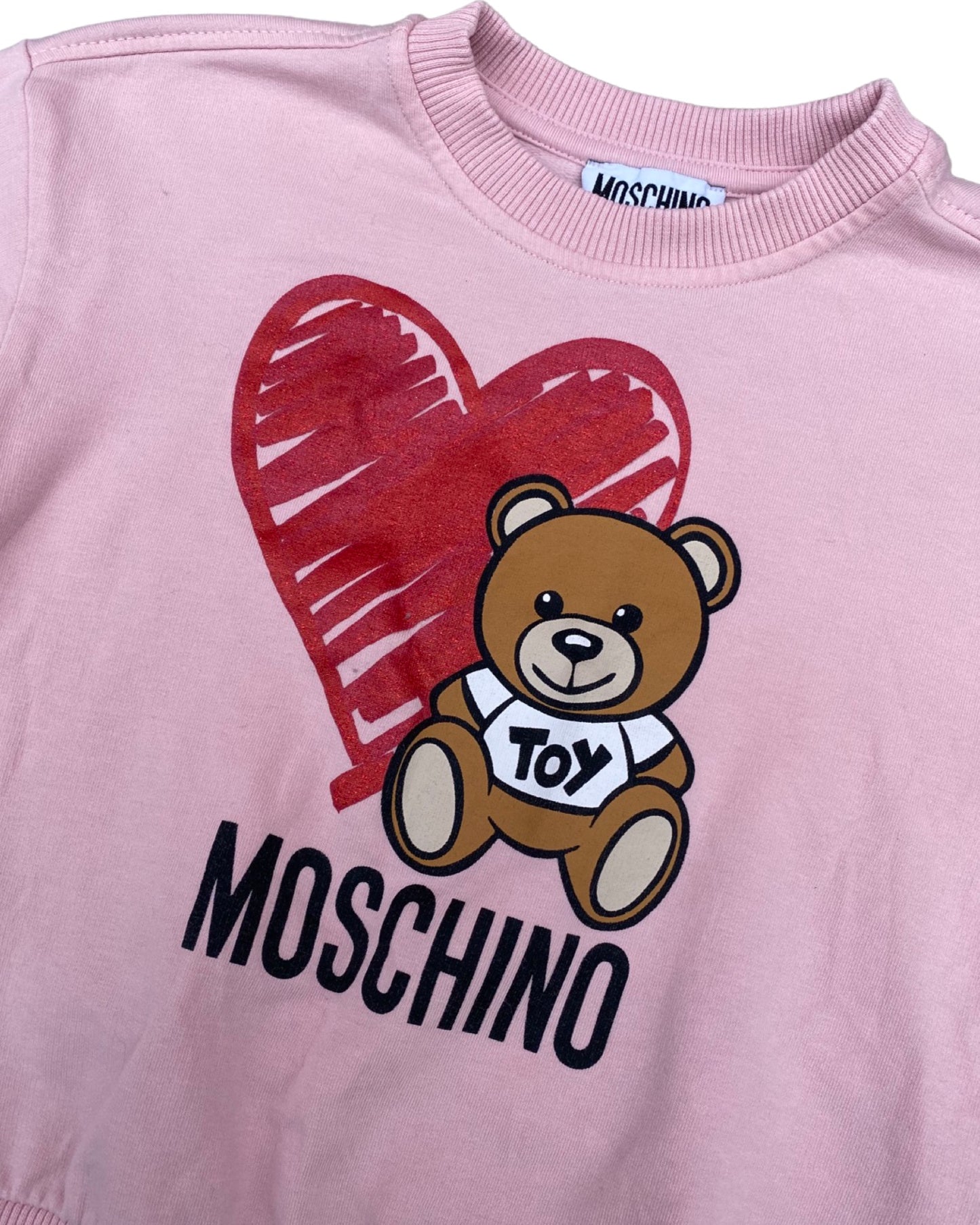 Vintage Moschino Kids Bear/Heart print sweatshirt (5-6yrs)