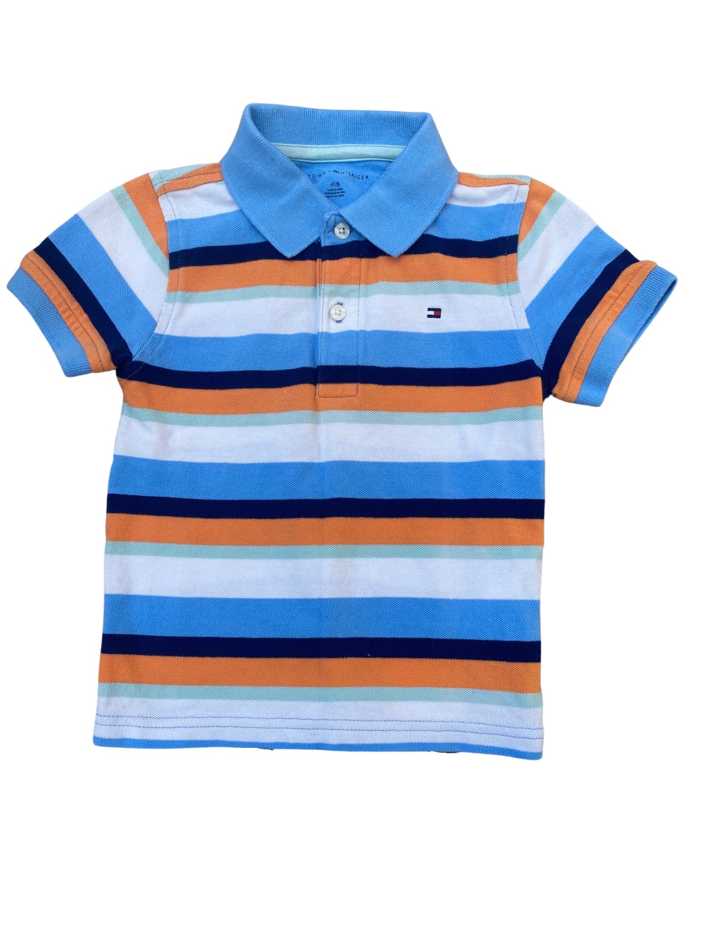 Tommy Hilfiger striped short sleeve polo shirt (4yrs)