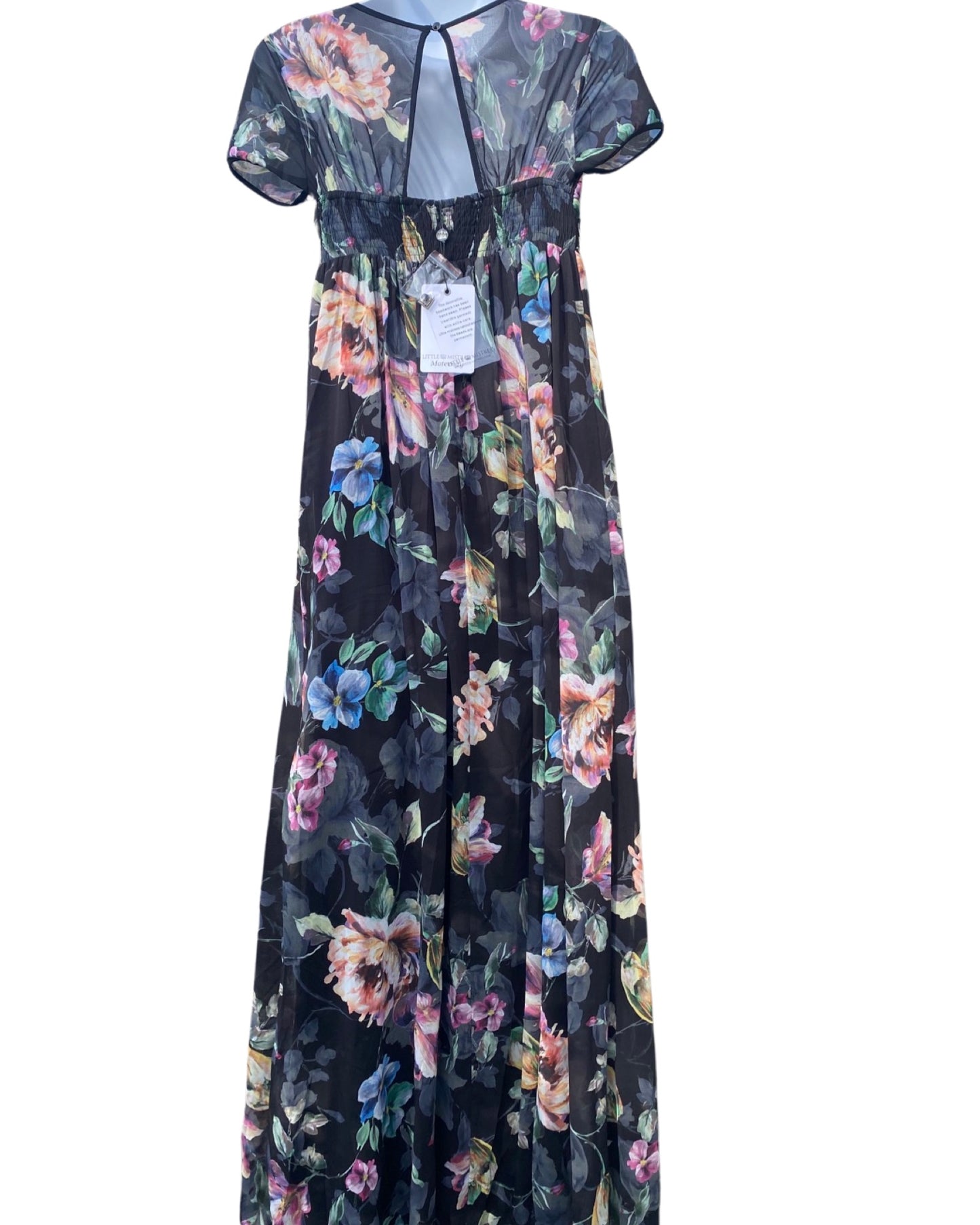 Little Mistress floral maternity maxi dress ( size 12)