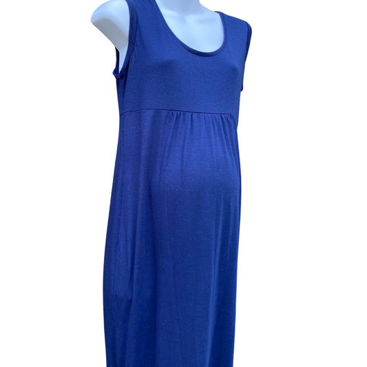 Gap maternity navy maxi dress (size S)