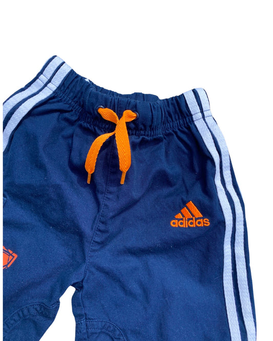 Adidas 3 stripe navy baby shorts (3-6mths)