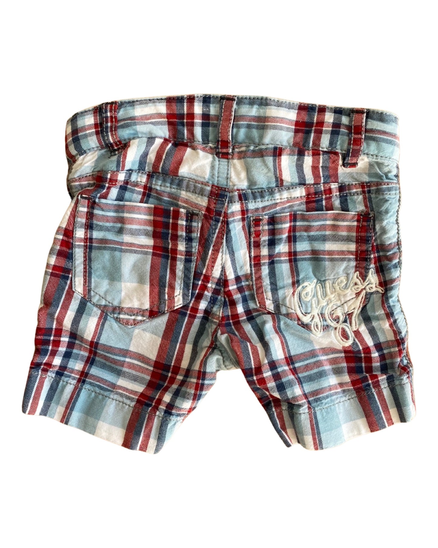 Guess vintage checked shorts (3-6mths)