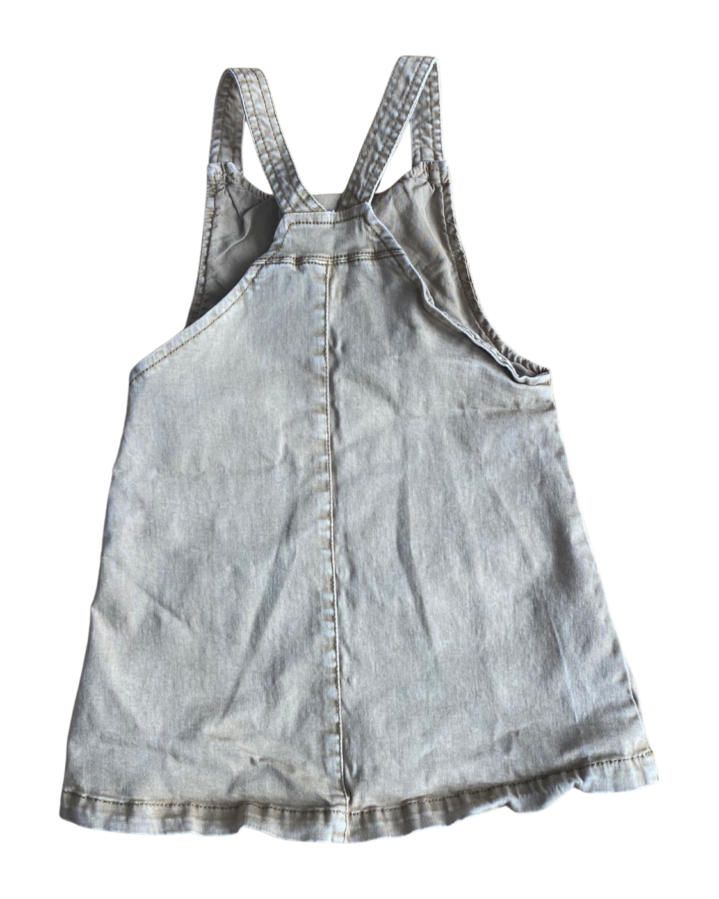 Baby Zara sand cotton pinafore dress (3-4yrs)