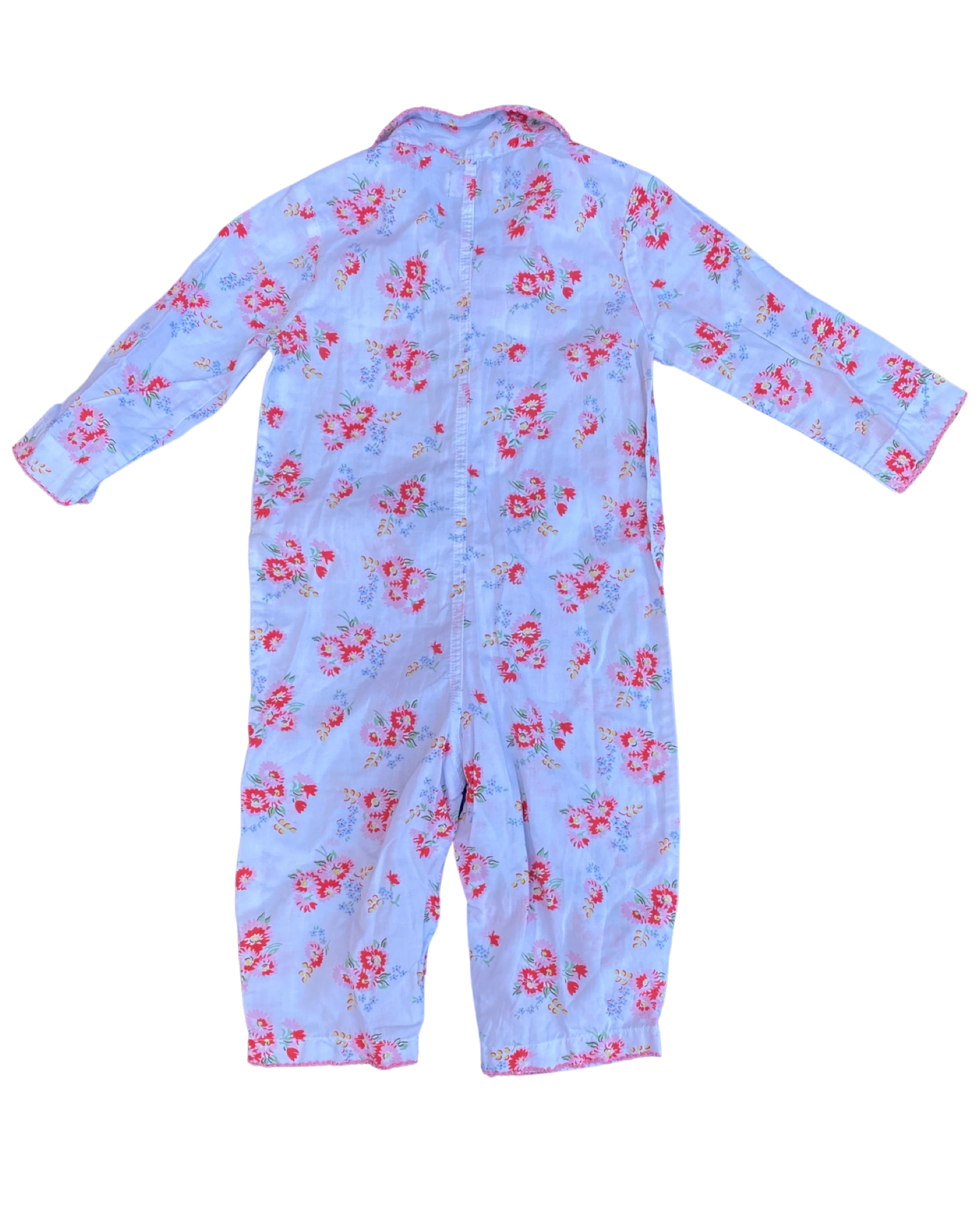 Cath Kidson floral print cotton one piece pyjamas (size 6-12mths)