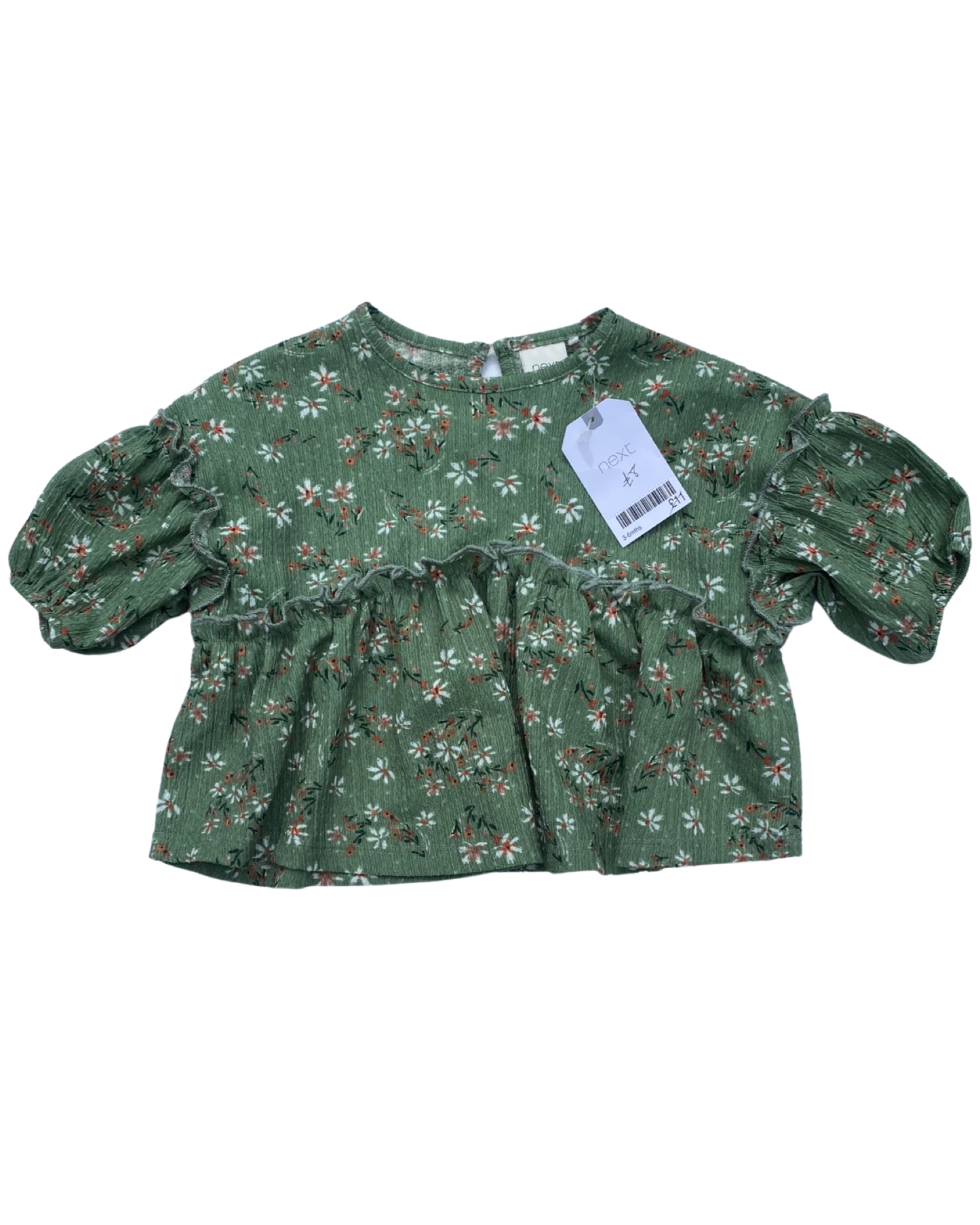 Next floral print blouse (size 3-6mths)