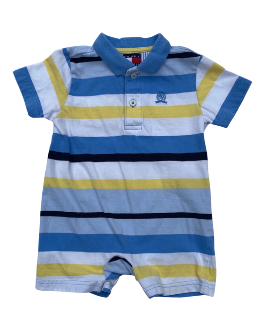 Tommy Hilfiger striped short romper (3-6mths)