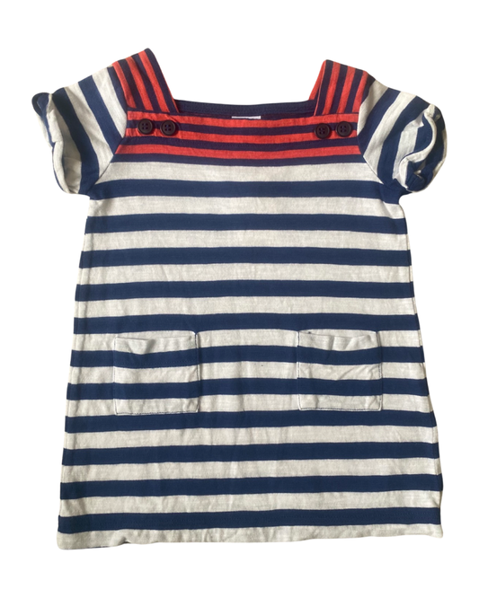 Petit Bateau breton striped baby dress (size 3-6mths)