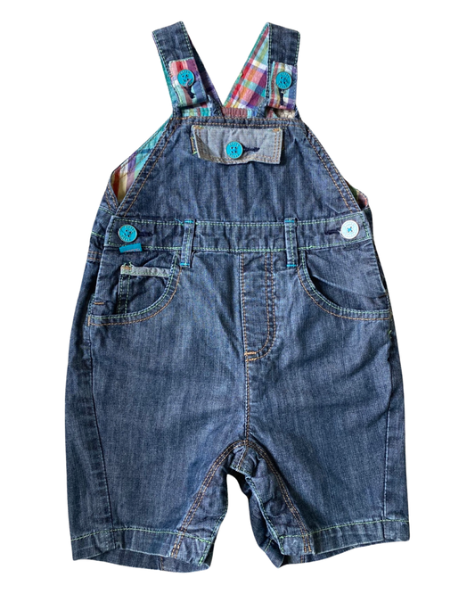 Ted Baker short denim dungarees (size 12-18mths)