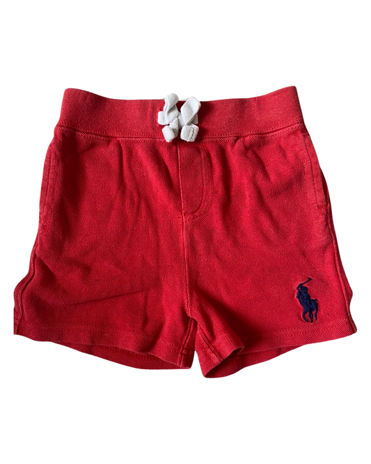 Ralph Lauren Polo red baby shorts