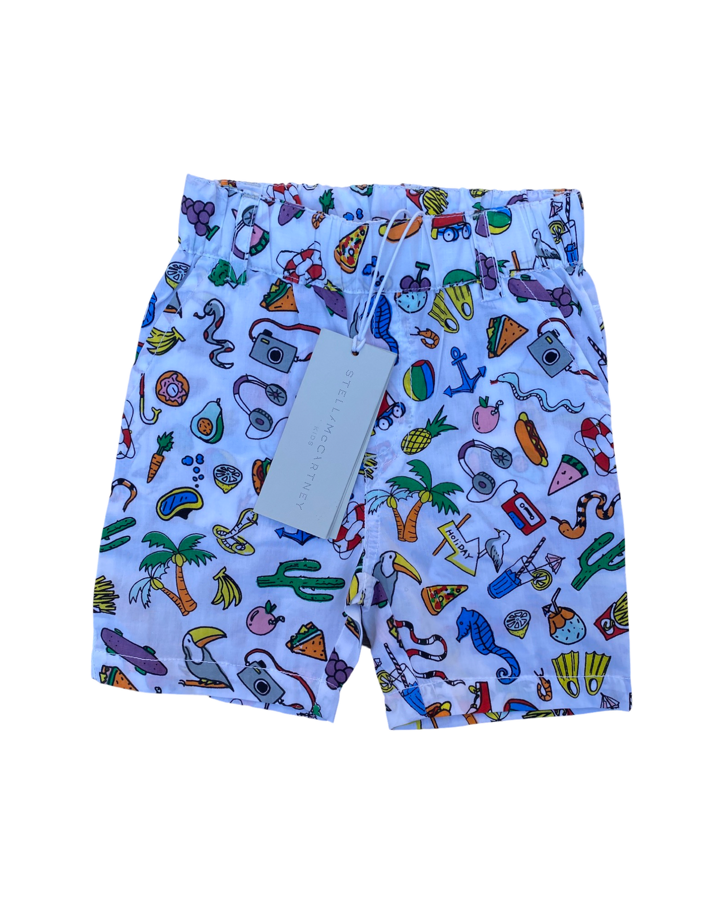 Stella McCartney holiday print cotton baby shorts (9-12mths)