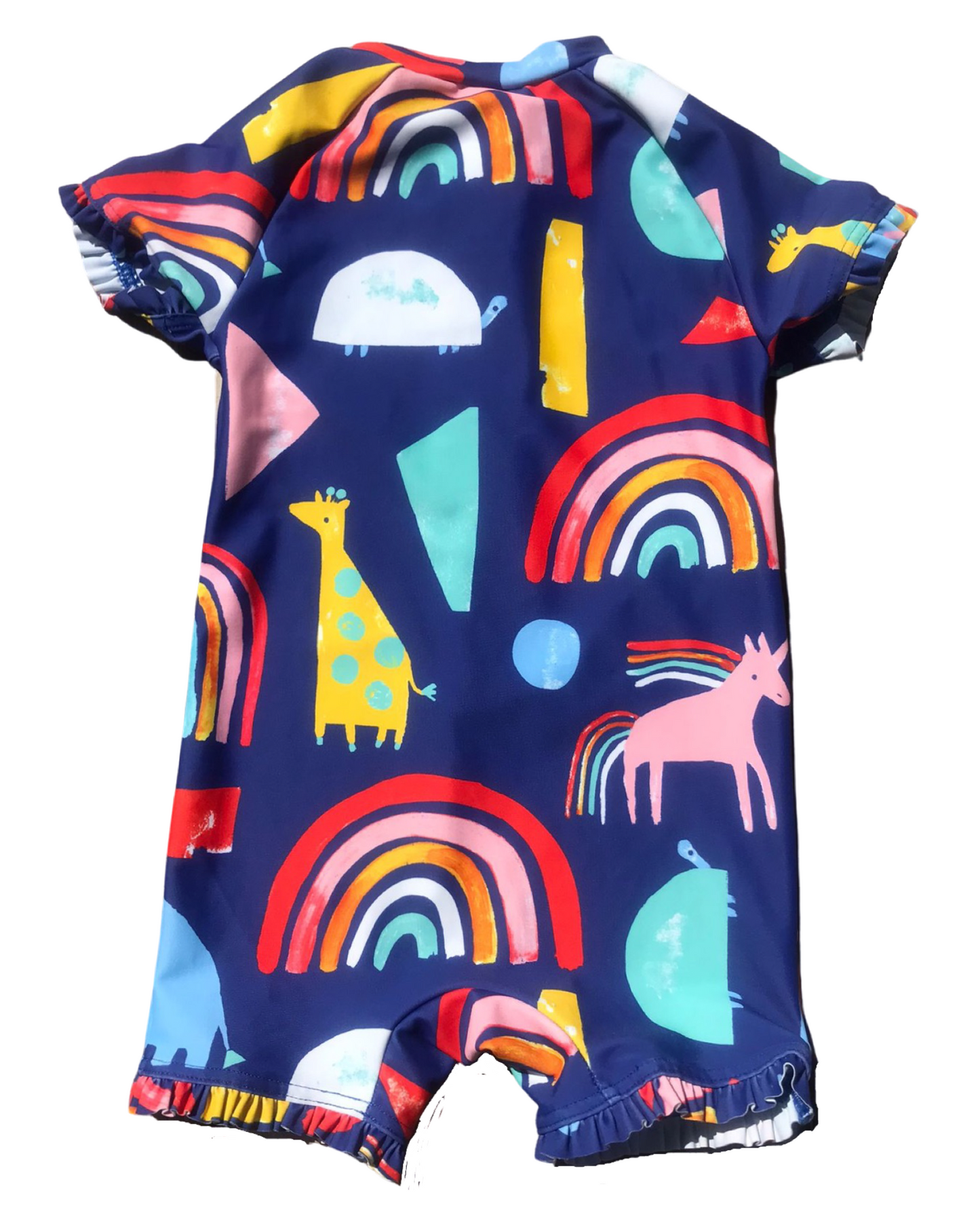 Next unicorn print sunsafe rashsuit (size 6-9mths)