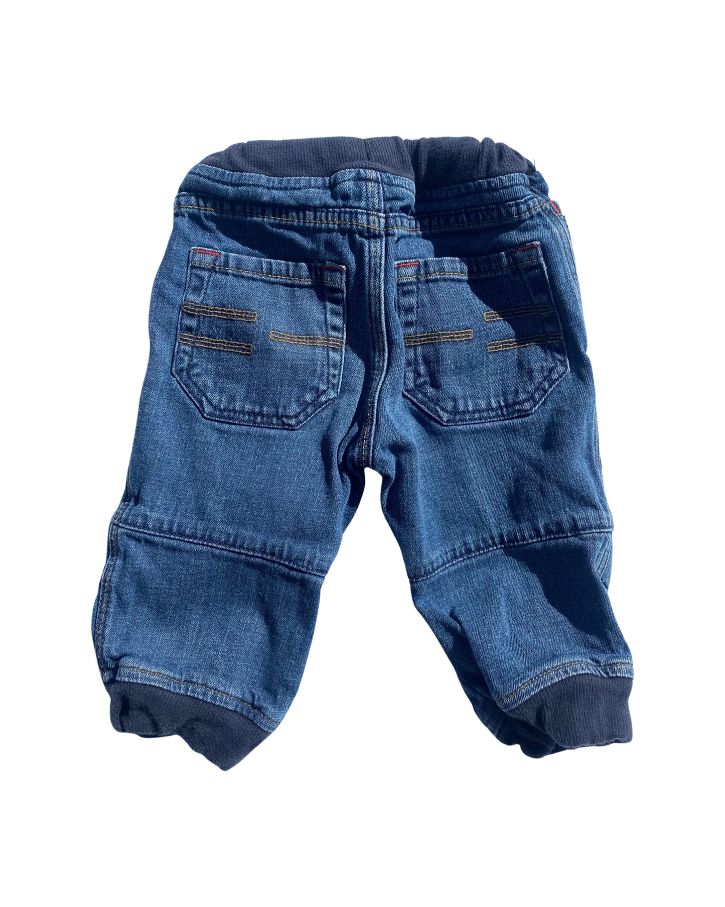 Polarn O.Pyret mid wash jeans (size 6-9 mths)