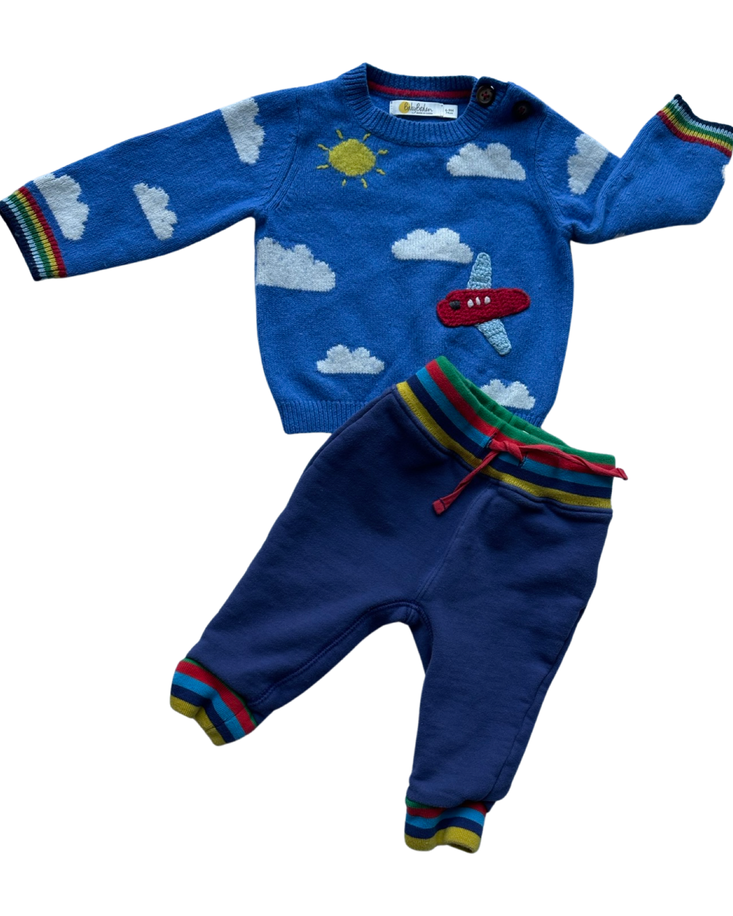 Baby Boden knitted jumper & joggers set (size 6-9mths)