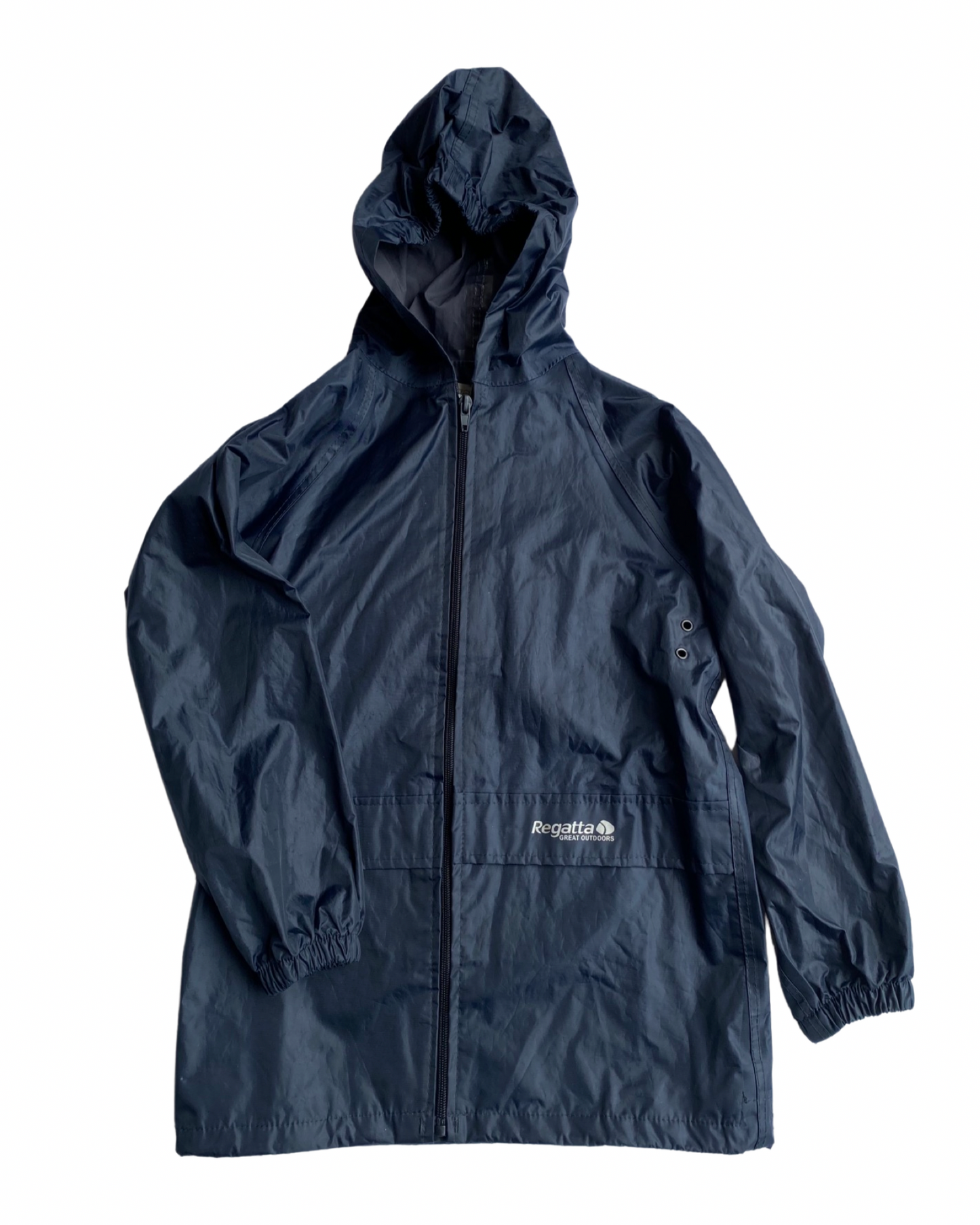 Regatta navy waterproof rain jacket (7-8yrs)