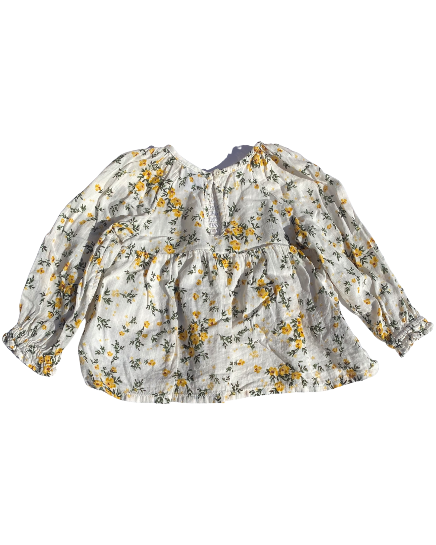 Old Navy floral print blouse (size 18-24mths)